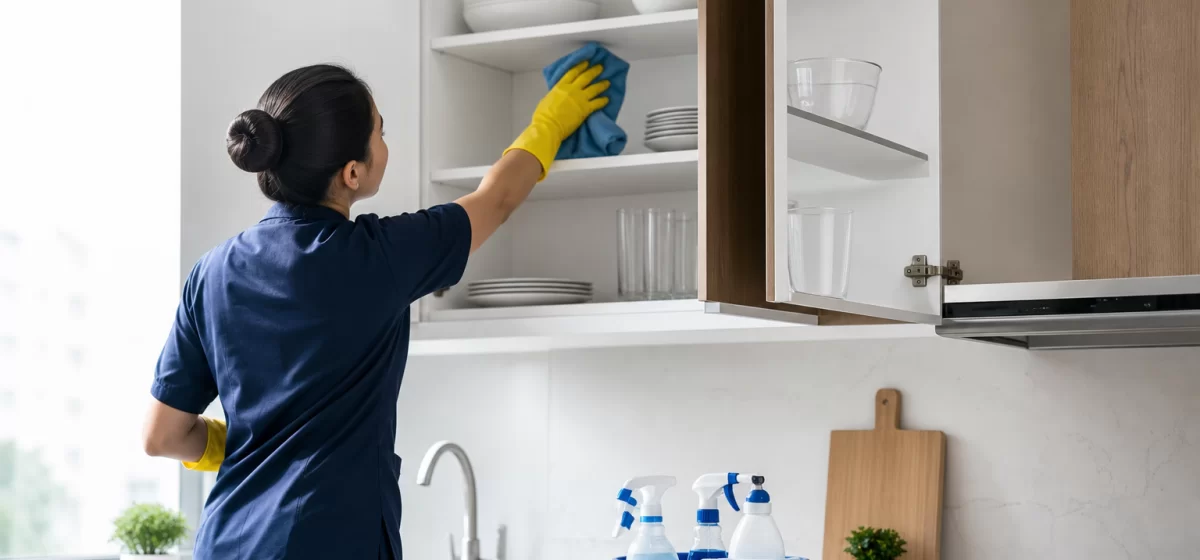Limpeza pesada inclui armários por dentro? O que combinar
