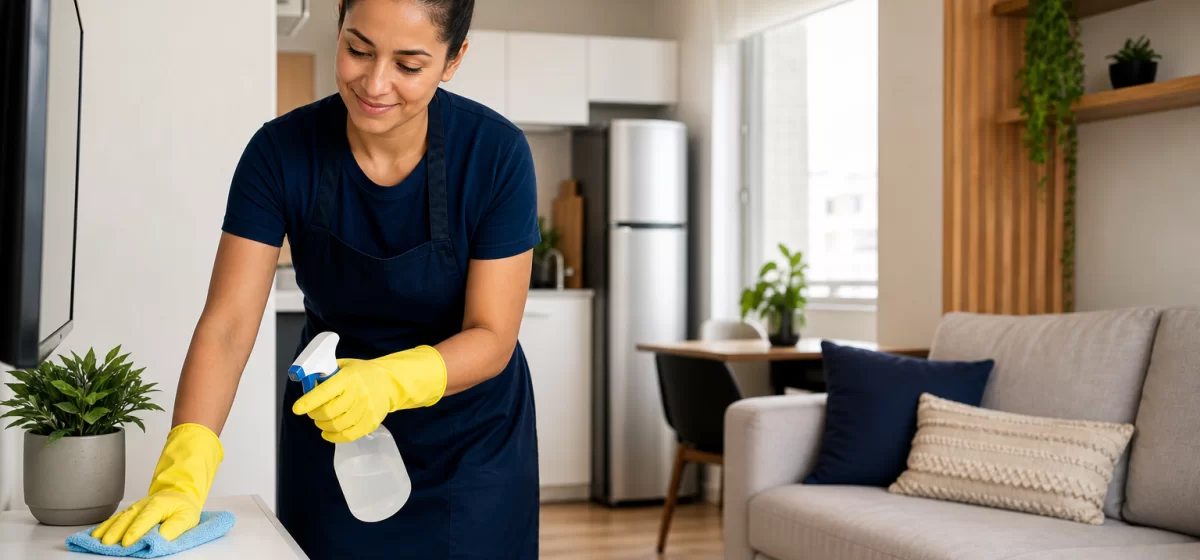 Diarista para apartamento pequeno: como definir as tarefas